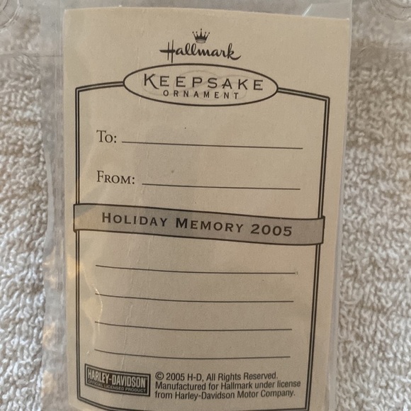 Hallmark Harley Davidson motorcycle keepsake Christmas ornaments lot of 2 - Picture 3 of 6